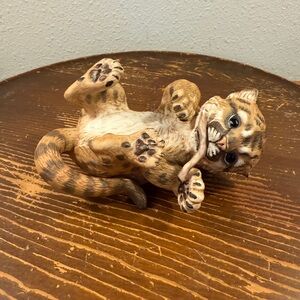 Vtg 1984 Sidney Babies Of Endangered Species Roger Brown Leopard Figurine